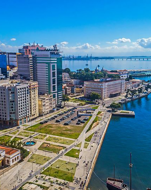 Vista aérea do Boulevard Olímpico
