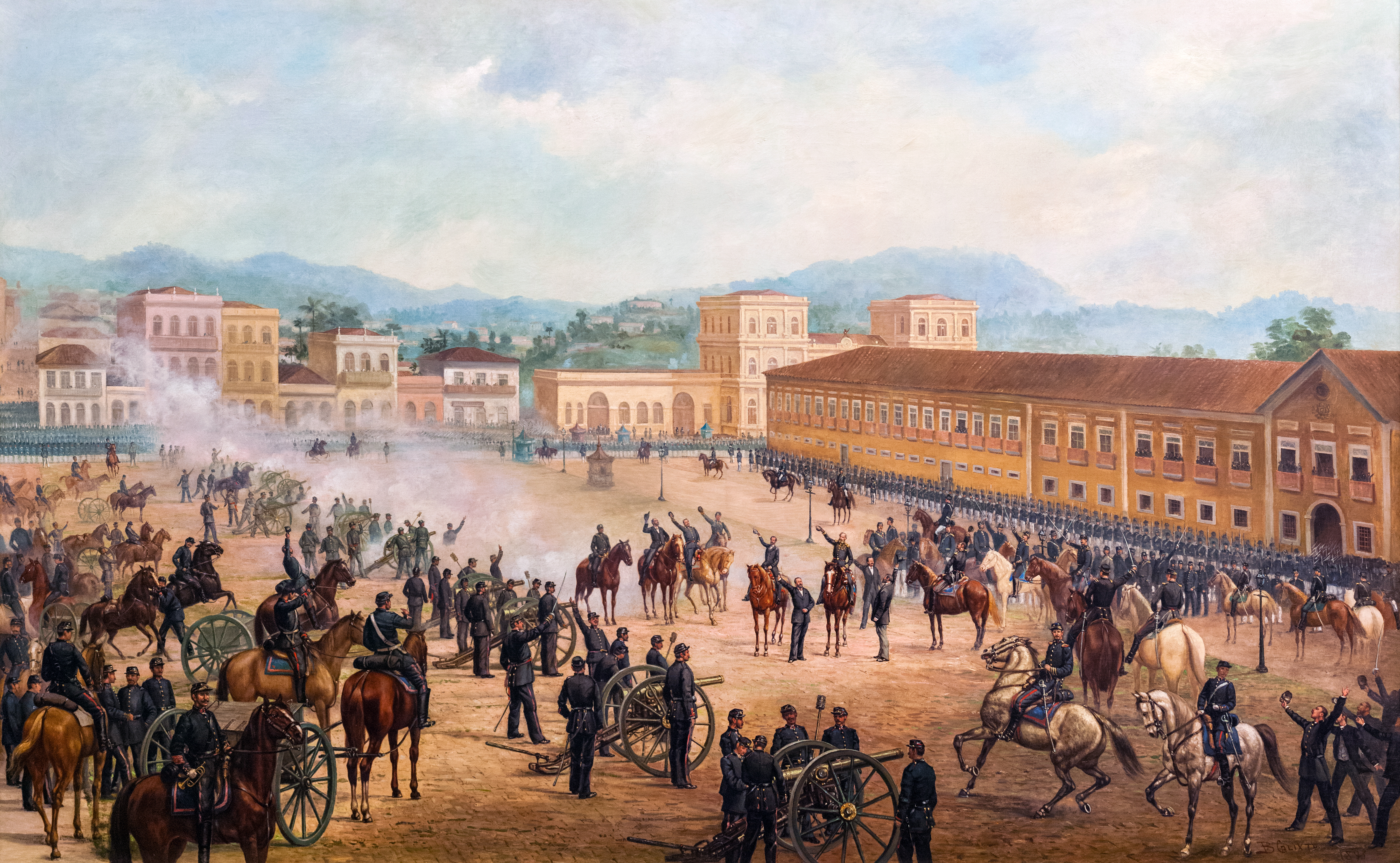 Proclamação da República no Campo de Santana coloca um ponto final em 67 anos de monarquia no Brasil