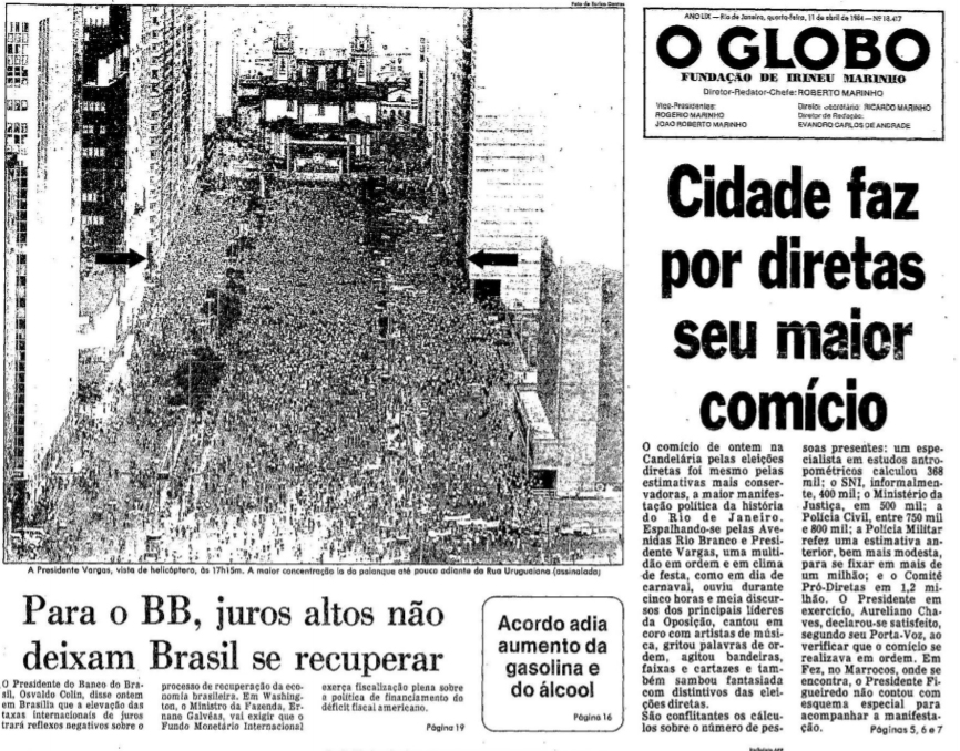 Comício da Candelária – Diretas Já